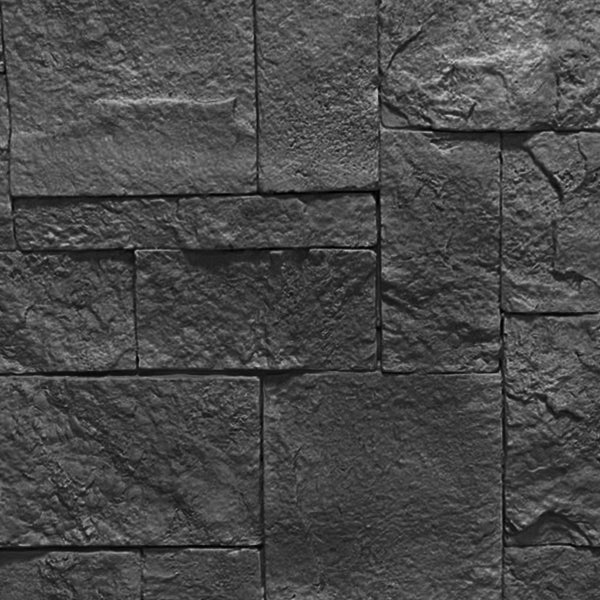 5 PIEZAS PIEDRA DECORATIVA P.U. MODELO GALARZA GRAFITO OXIDADO